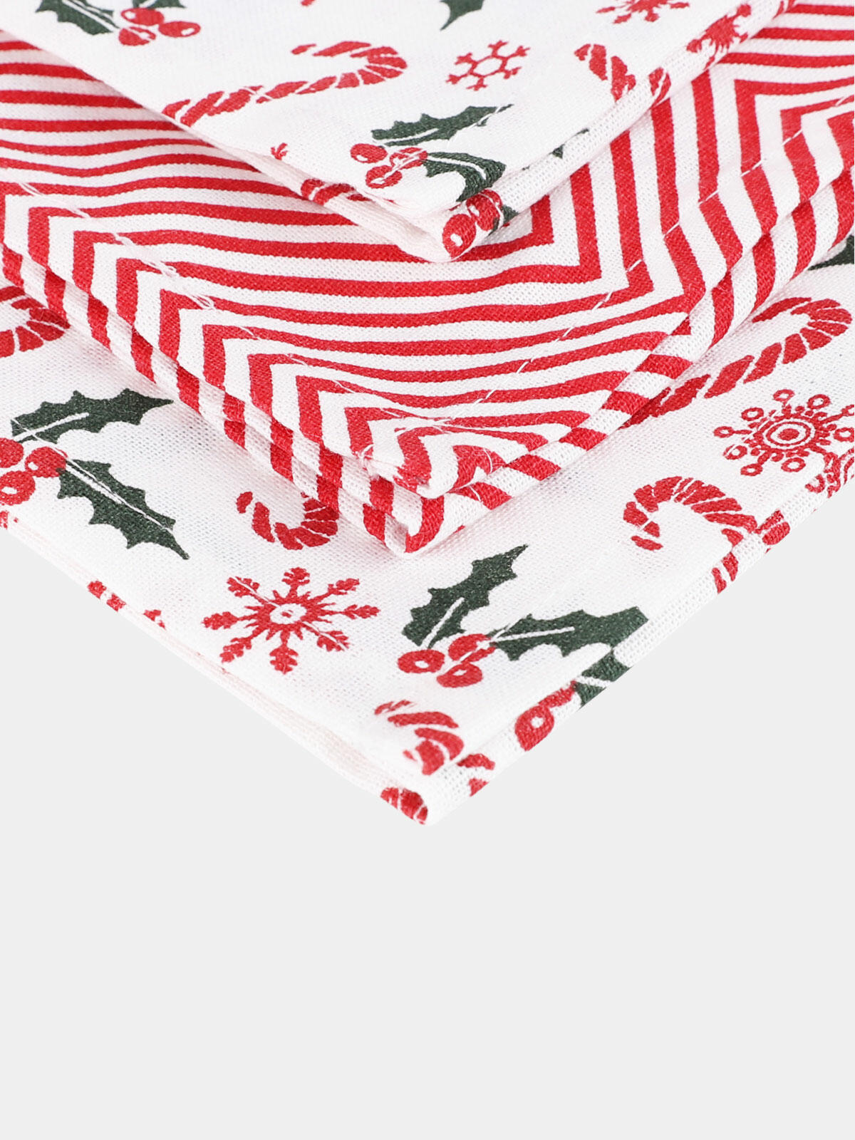 Komplet 3 ściereczek świątecznych w koszyku