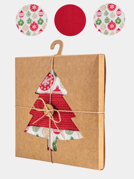 Komplet 3 ścierek w pudełku