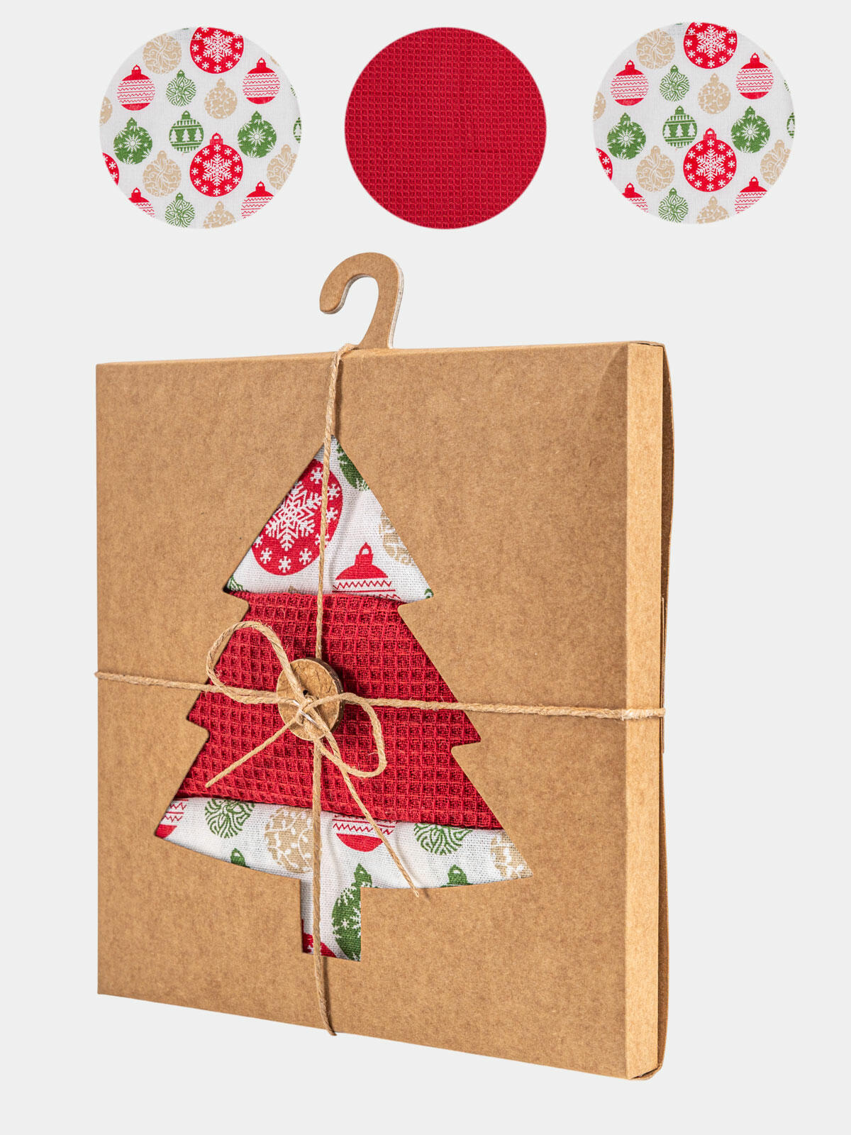 Komplet 3 ścierek w pudełku