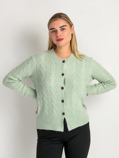 Kardigan z ozdobnymi guzikami
