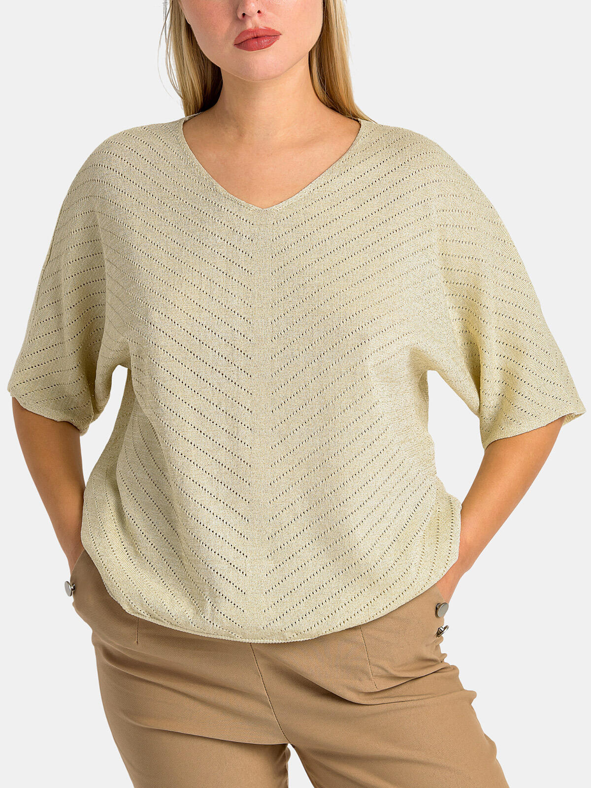 Bluzka w ażurowym splocie