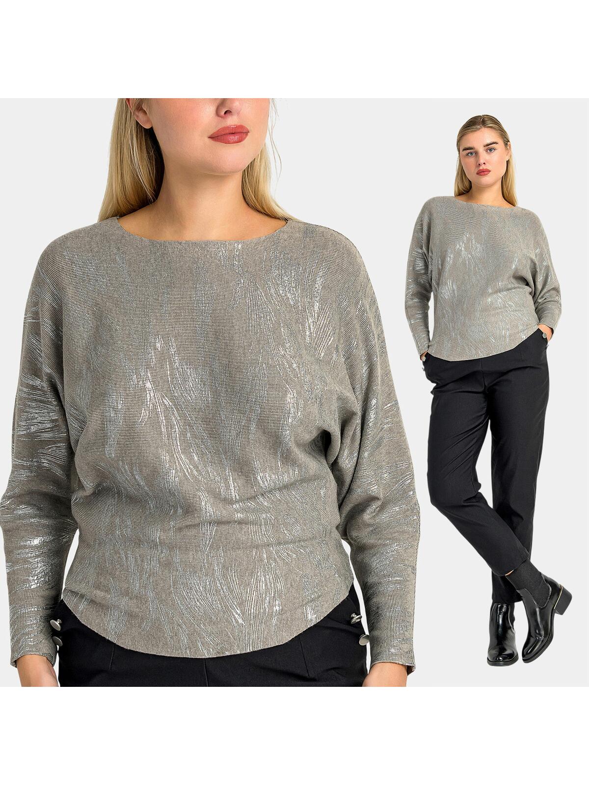 Sweter z domieszką wiskozy