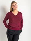 Sweter z błyszczącą  nitką