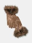 Rękawiczki z ozdobnym futerkiem