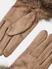 Rękawiczki z ozdobnym futerkiem