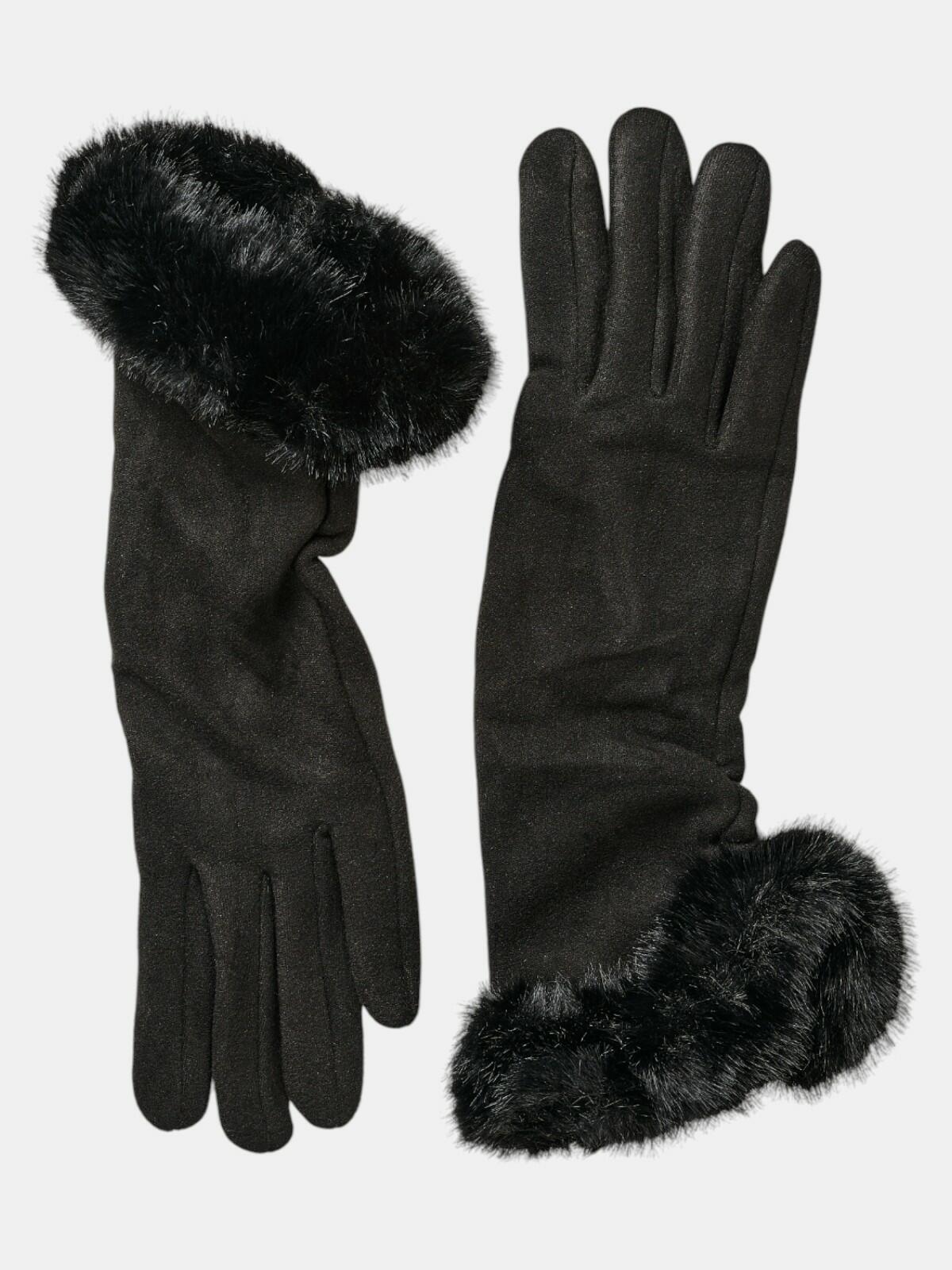 Rękawiczki z ozdobnym futerkiem