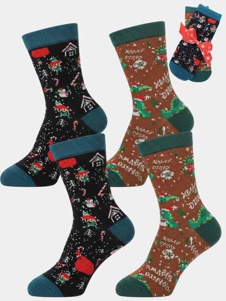 Skarpety dziecięce świąteczne 2-pak