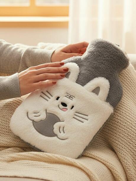 Termofor w pluszowym pokrowcu