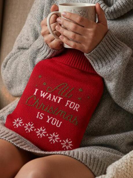 Termofor w świątecznym pokrowcu