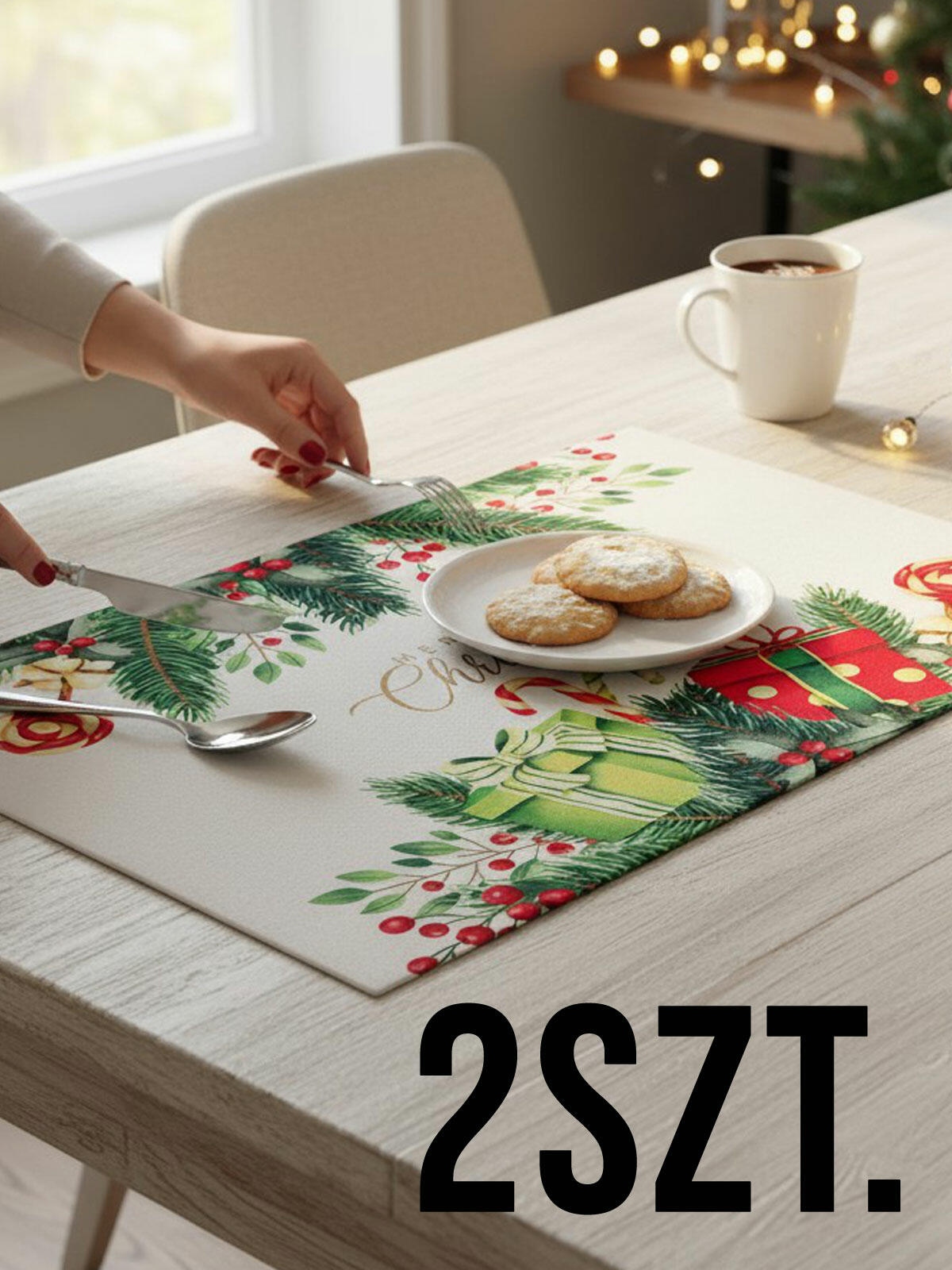 Podkładka na stół świąteczna 2-pak