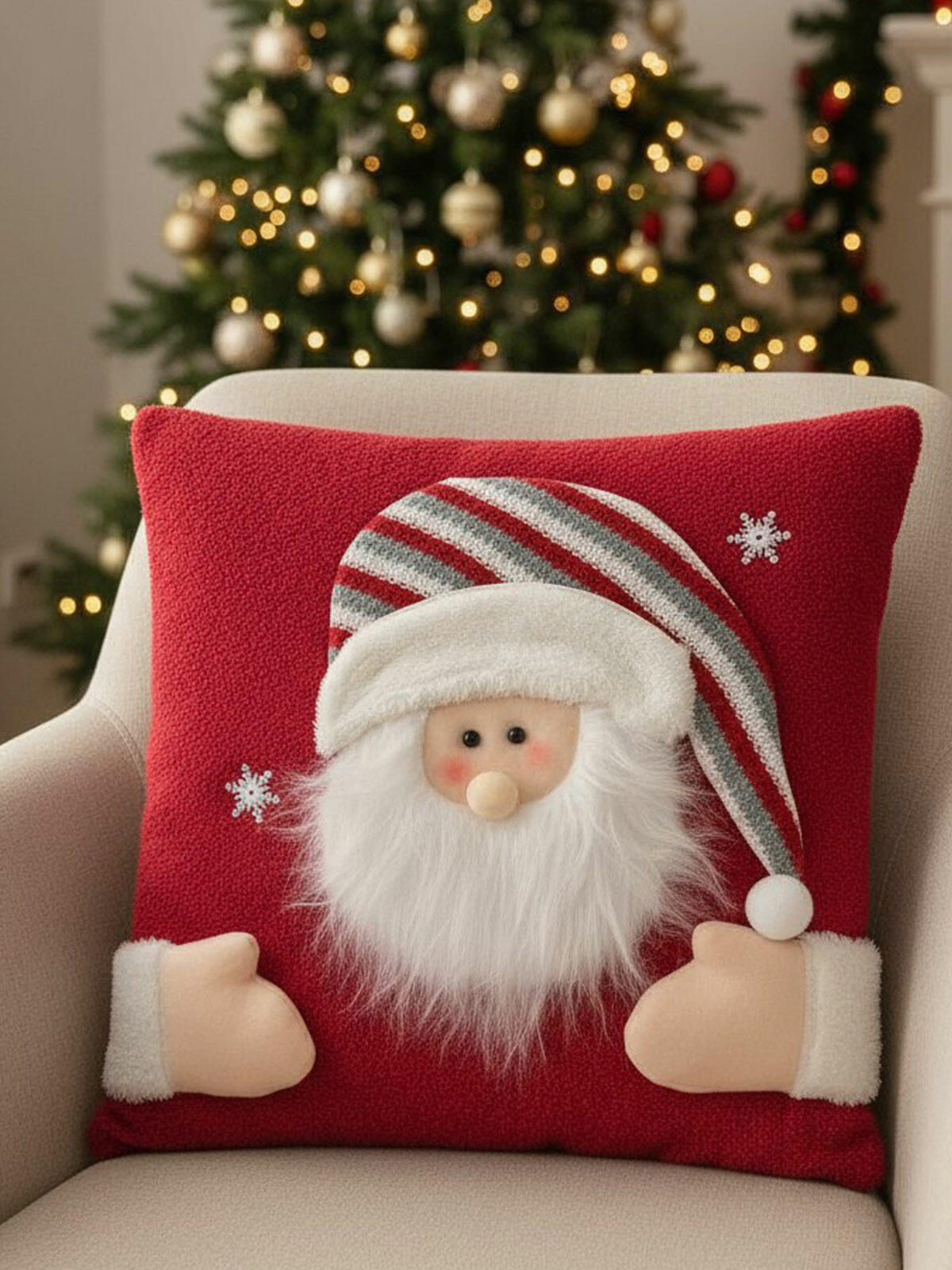 Poszewka na poduszkę z Mikołajem