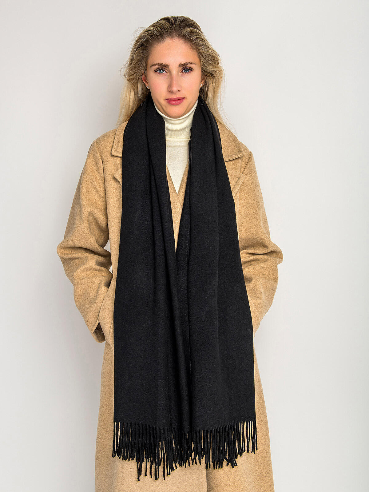 Szalik z domieszką bawełny