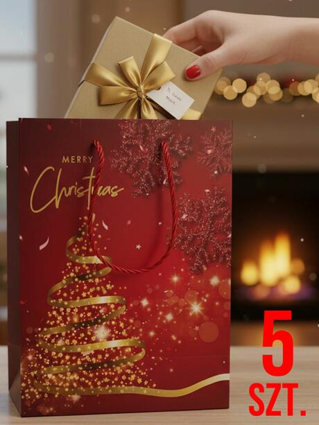 Torba prezentowa świąteczna 5-pak w4