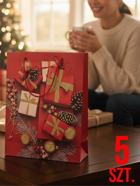 Świąteczna torba prezentowa 5-pak w2