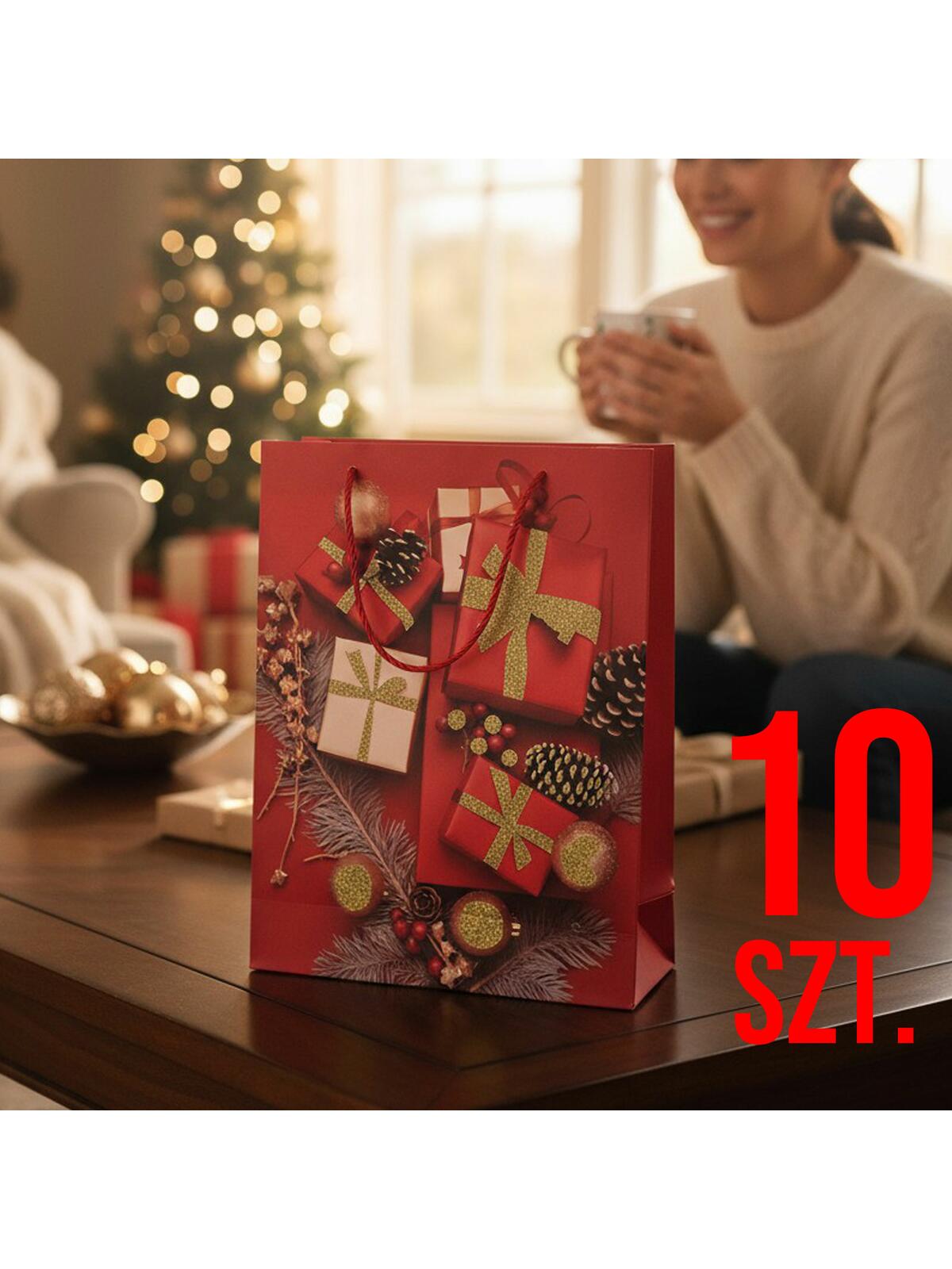 Świąteczna torba prezentowa 10-pak w2