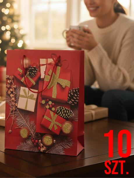 Świąteczna torba prezentowa 10-pak w2