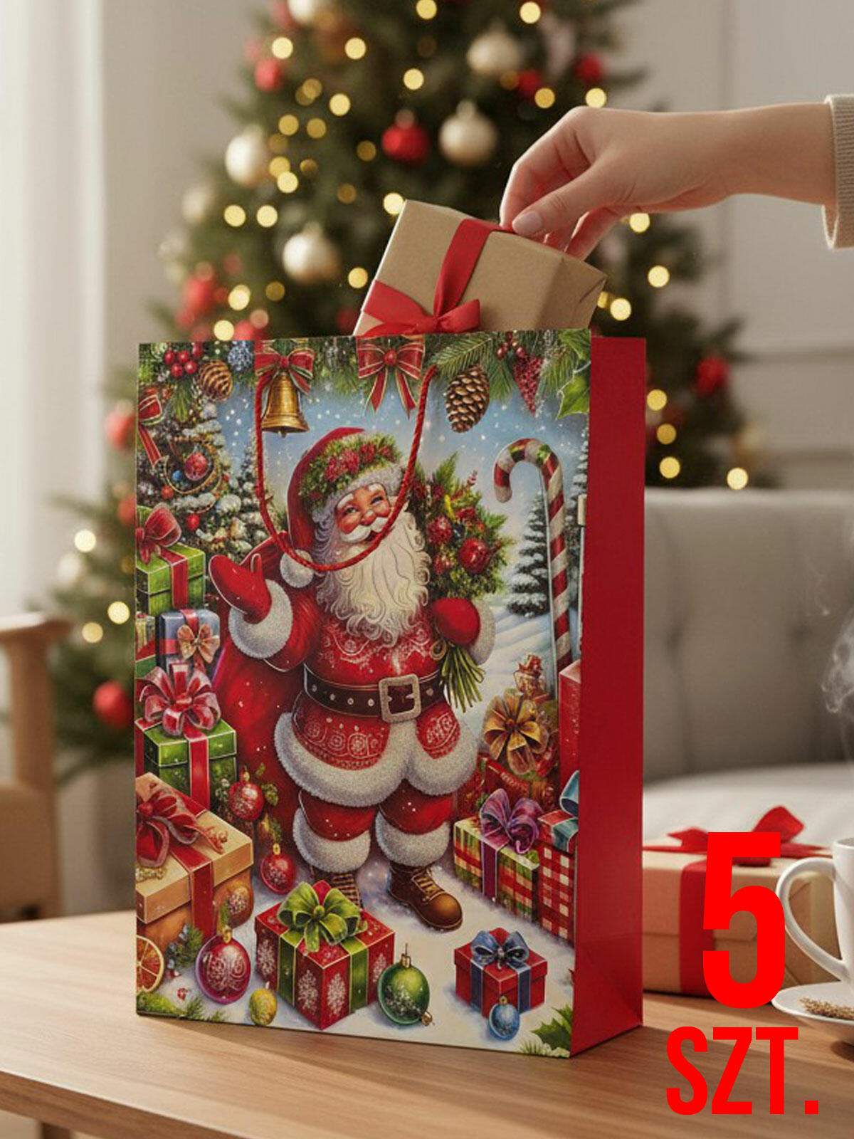 Świąteczna torba prezentowa 5-pak w3