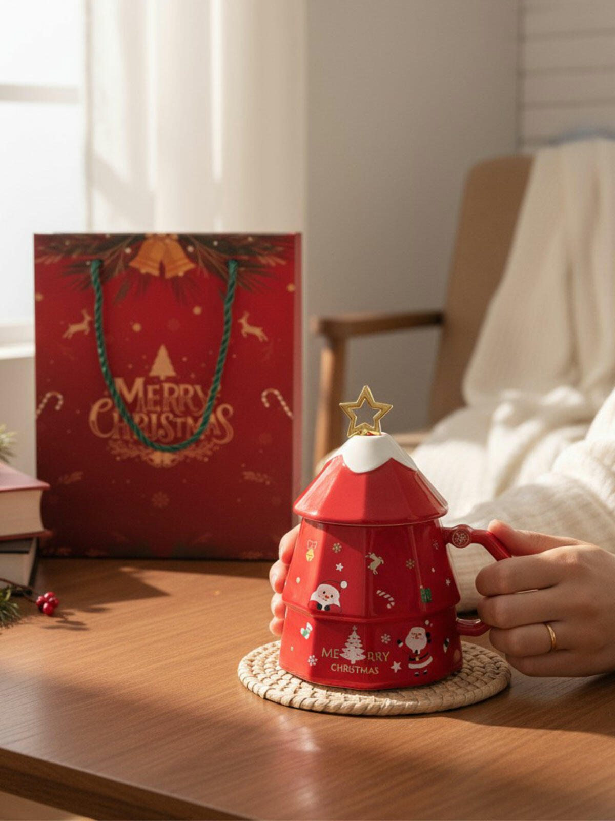 Kubek świąteczna choinka