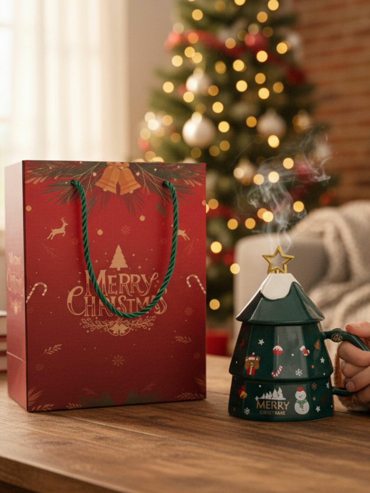 Kubek świąteczna choinka