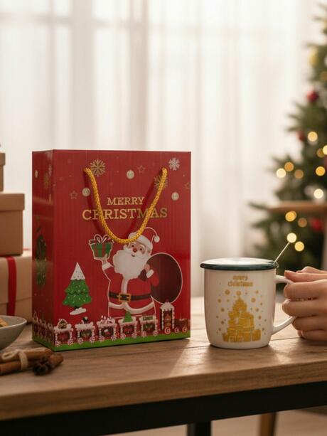 Kubek świąteczny z pokrywką