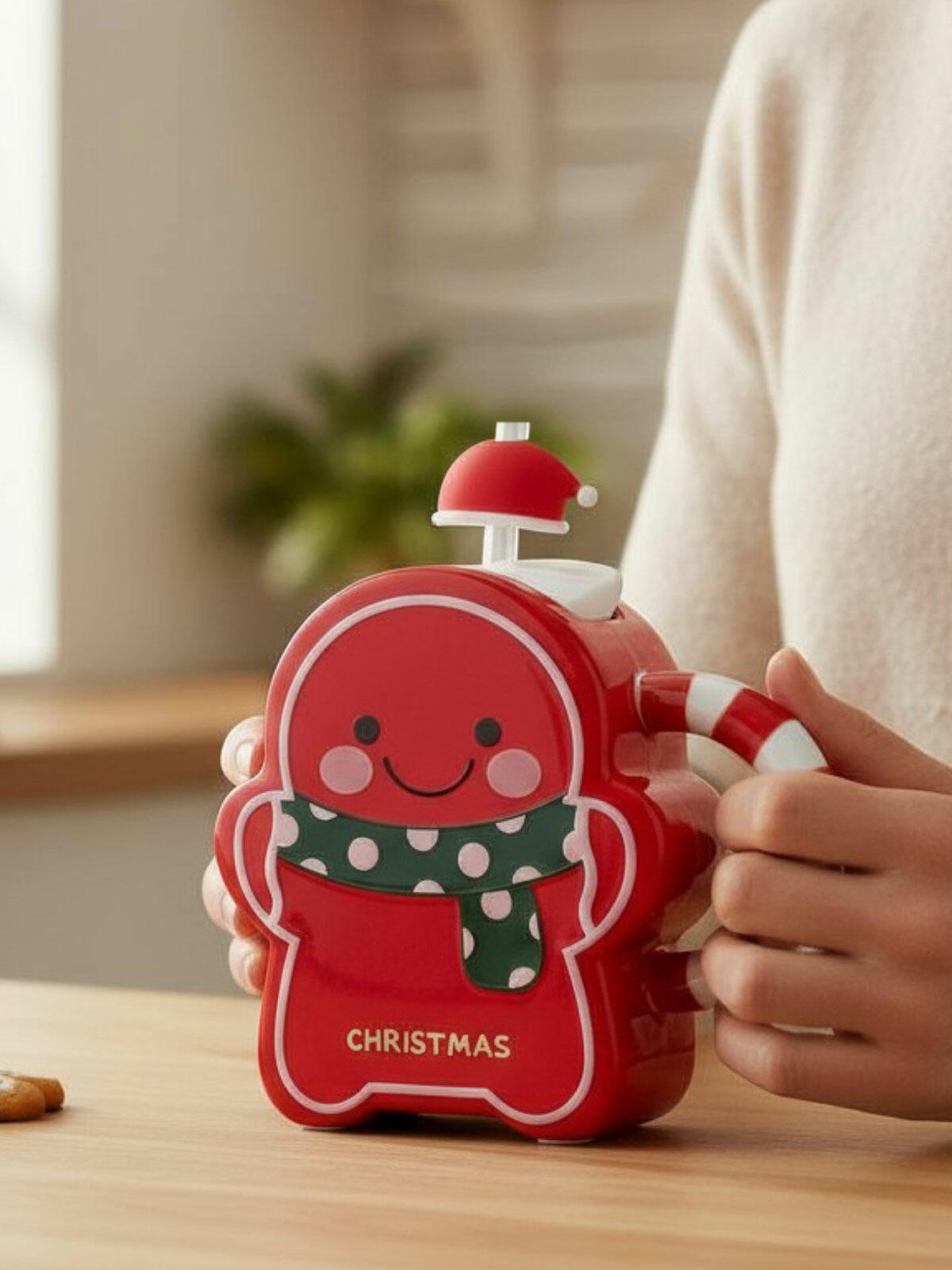 Kubek świąteczny ze słomką