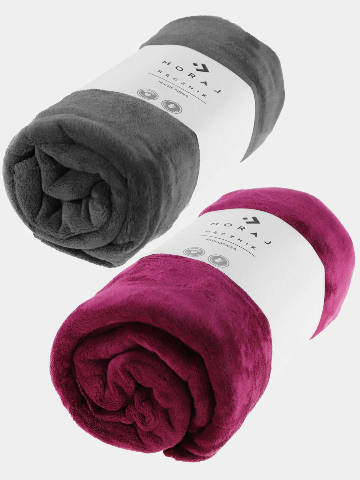 Ręczniki z mikrofibry 2-pak 70x140 cm