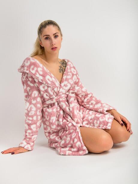 Wzorzysty szlafrok