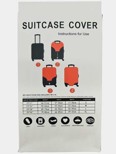 Pokrowiec na walizkę L szary