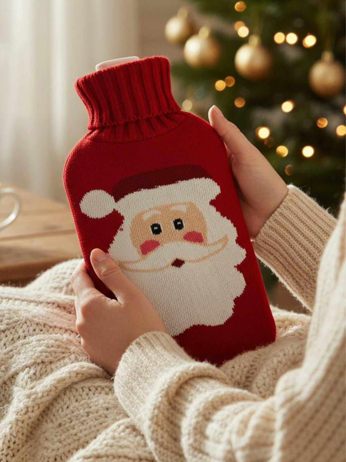 Termofor świąteczny z Mikołajem