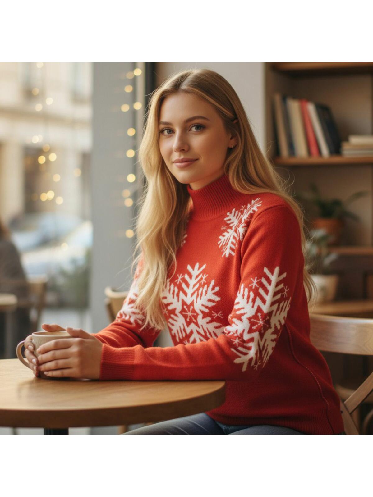 Sweter ze śnieżynką