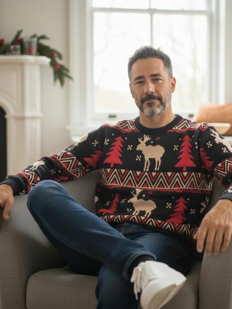 Sweter ze świątecznym motywem