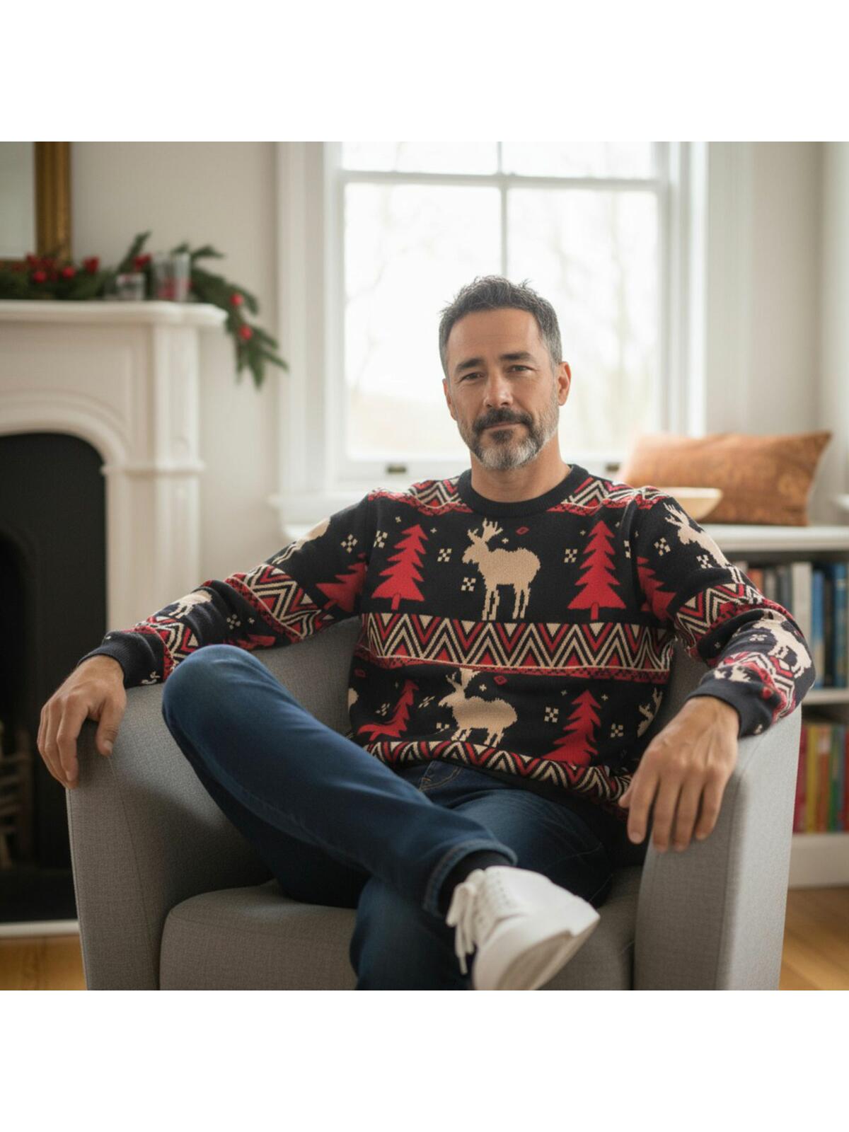 Sweter ze świątecznym motywem