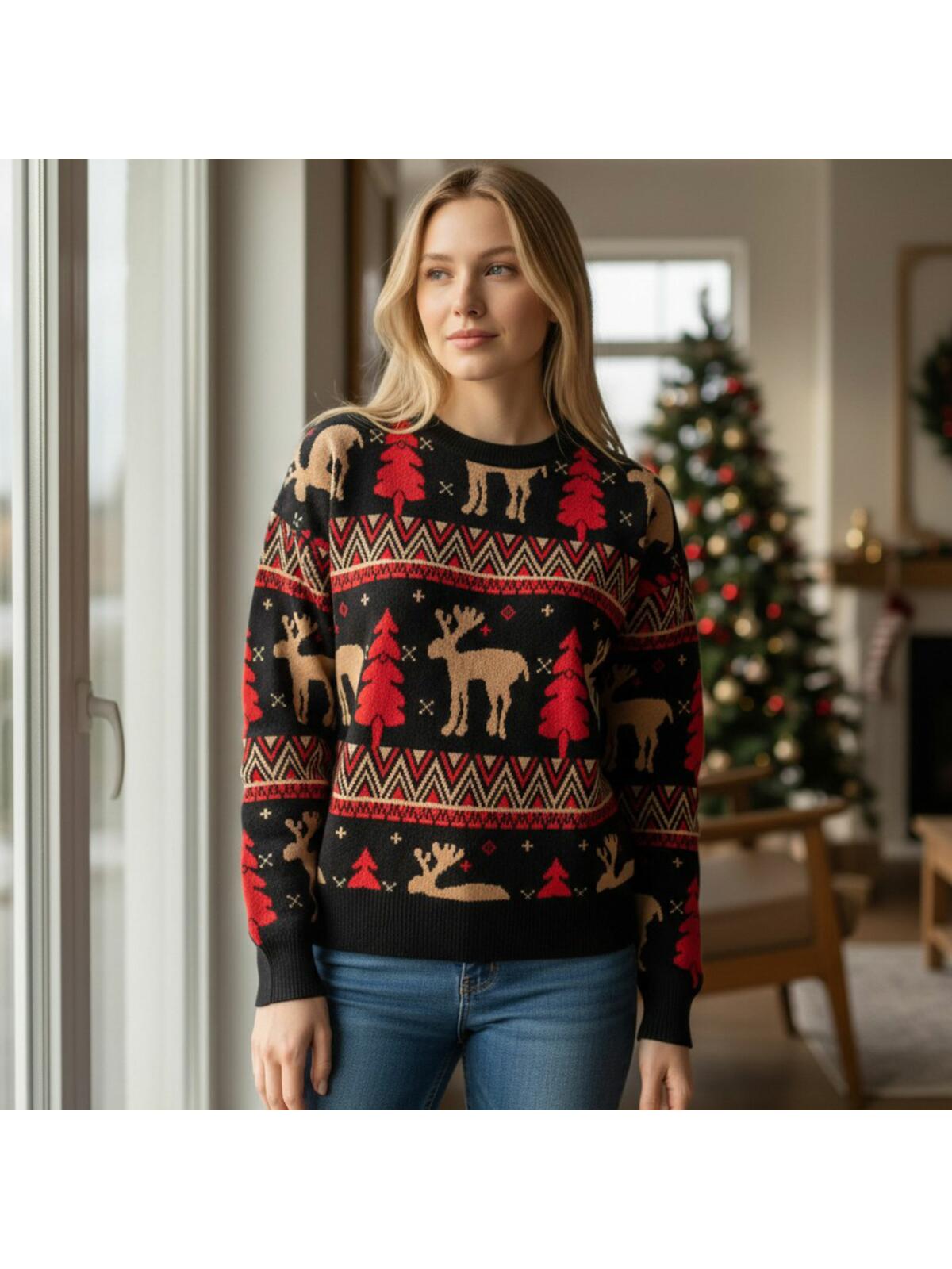 Sweter ze świątecznym motywem