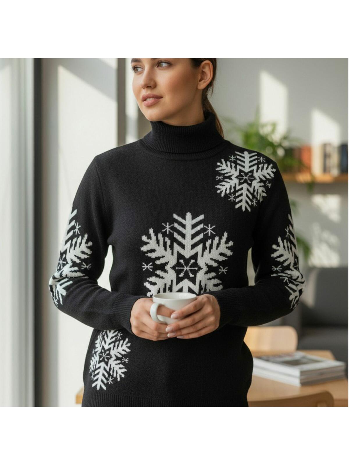 Sweter ze śnieżynką