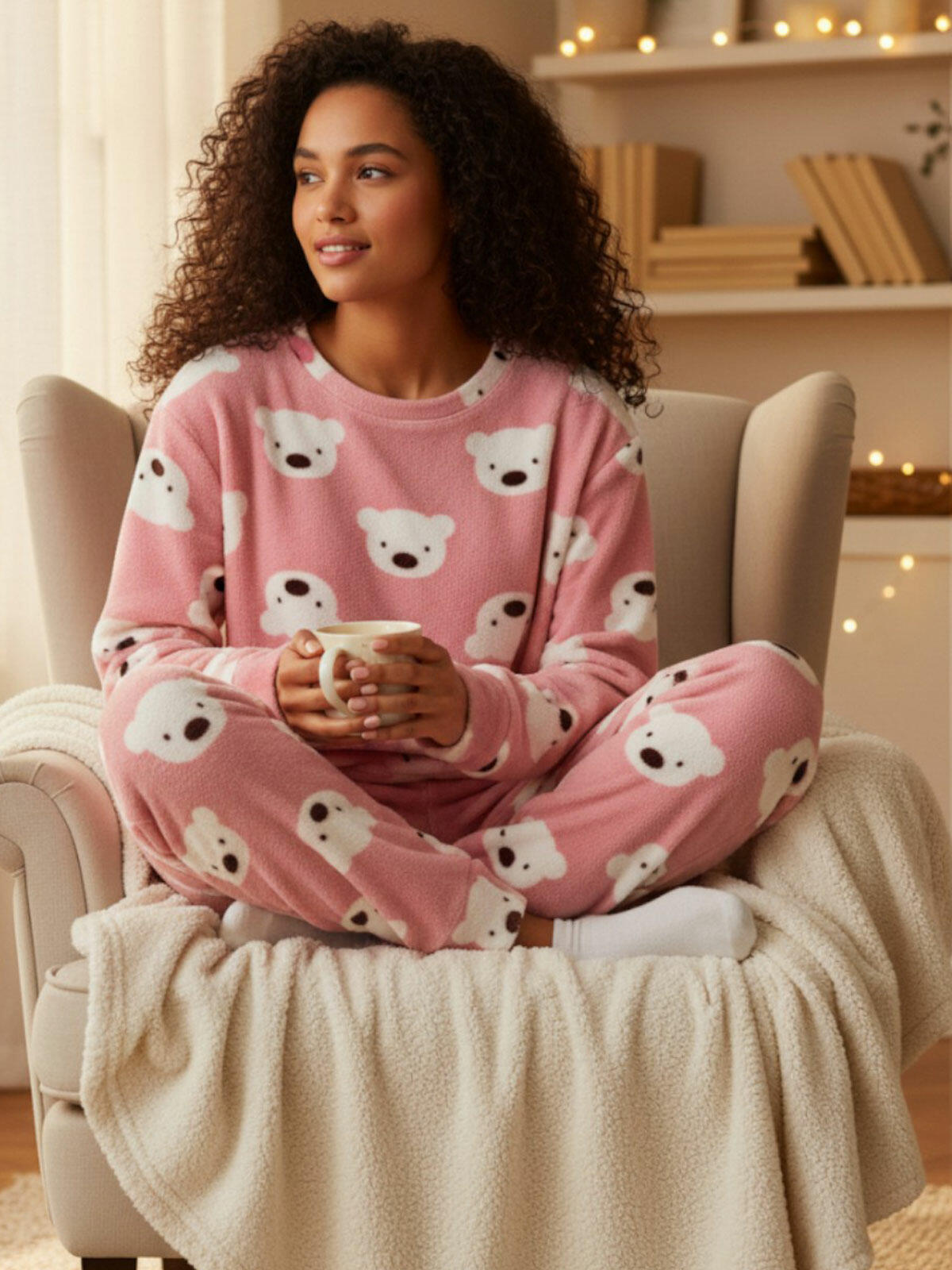 Piżama w misie dwuczęściowa