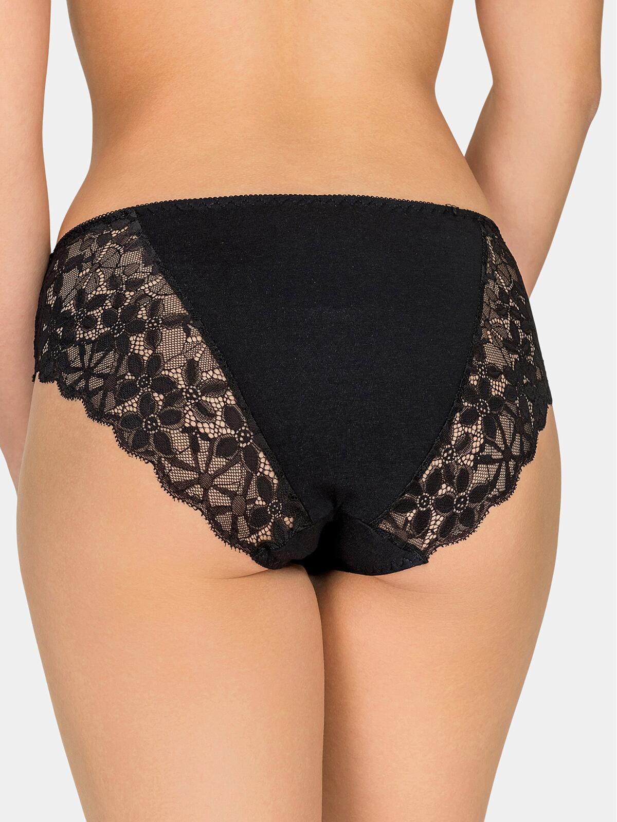 Majtki bawełniane z koronką 2-pak S