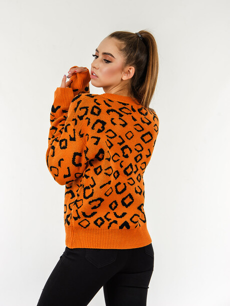 Sweter damski w panterkę