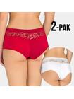 Majtki z koronką 2-pak XL