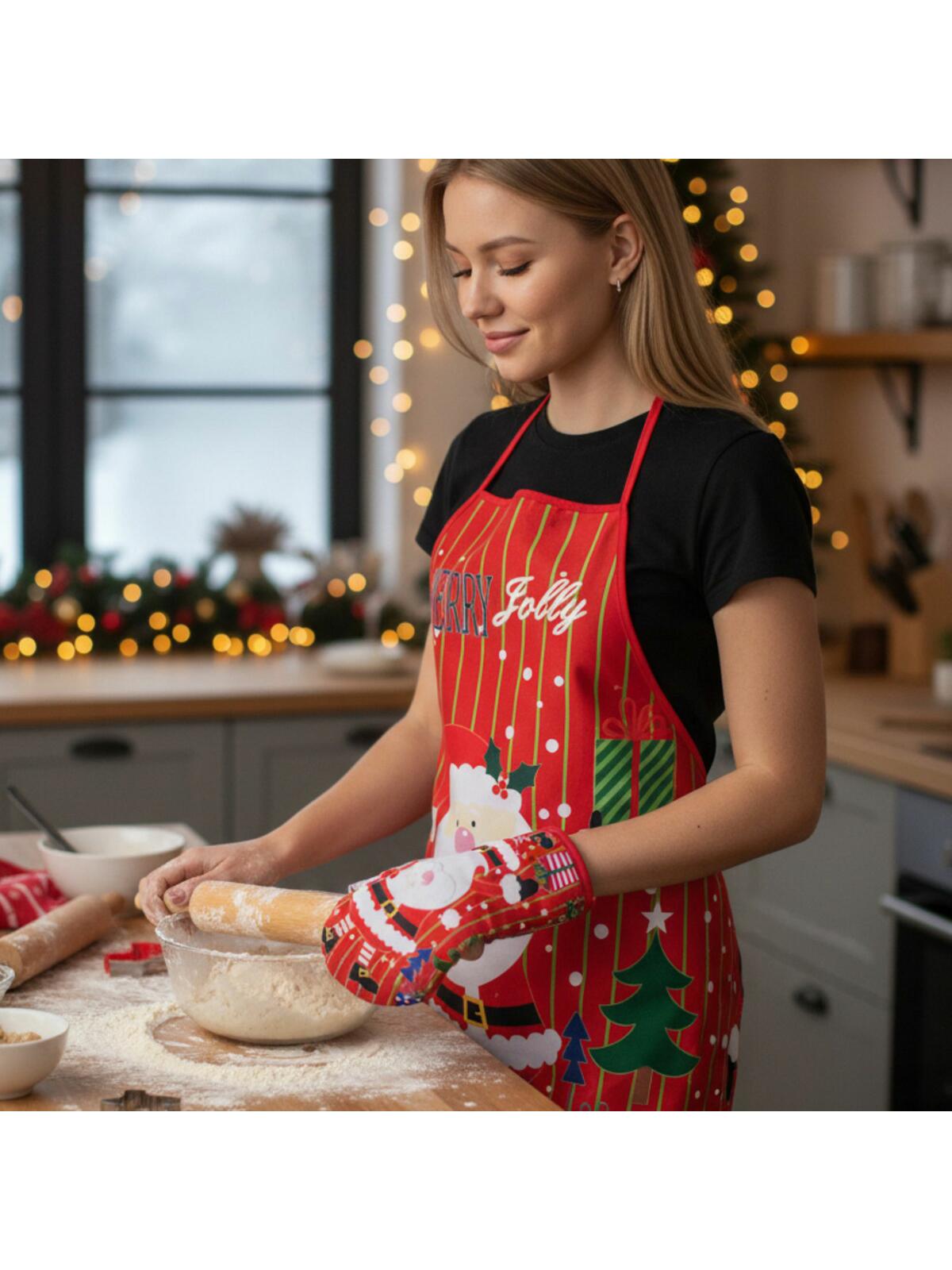 Fartuch w świąteczny wzór