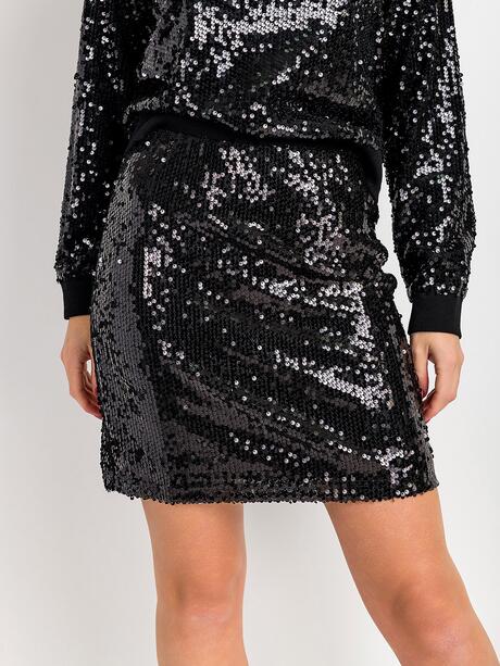 Spódnica cekinowa mini