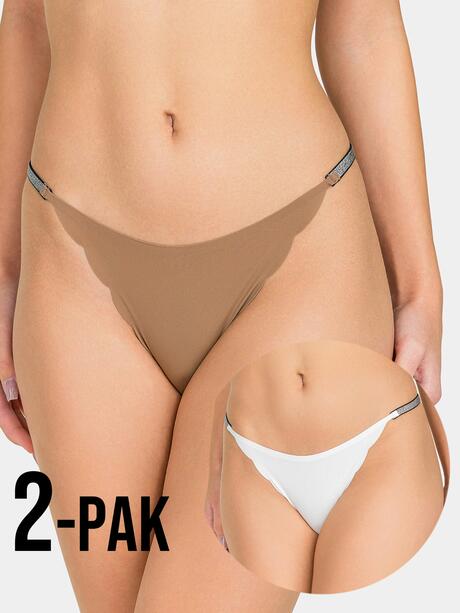 Stringi damskie 2-pak M