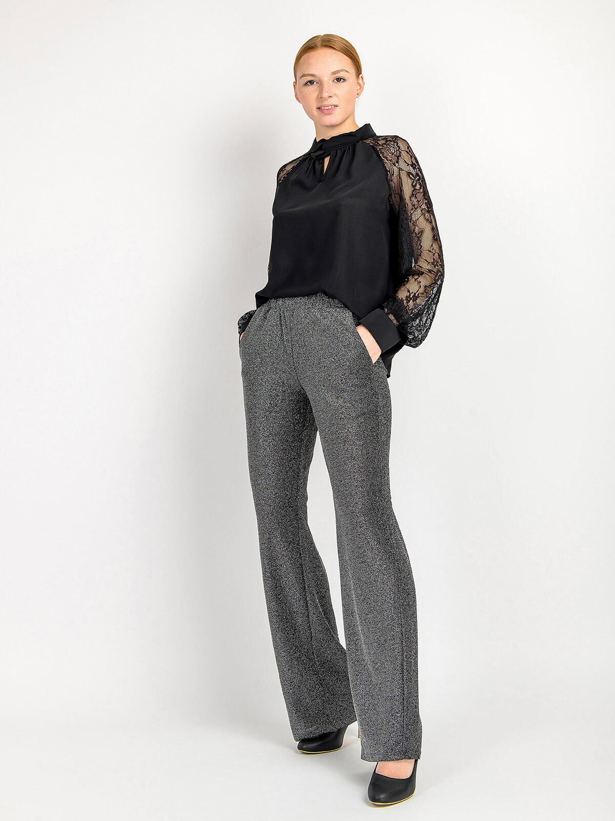 Błyszczące spodnie