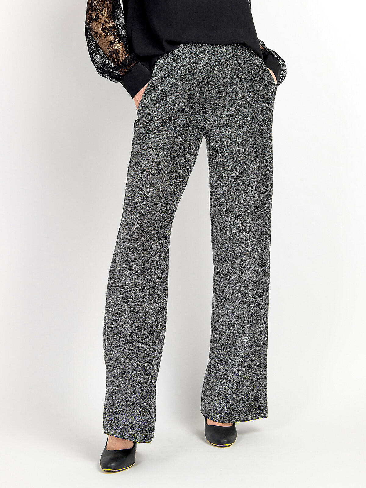 Błyszczące spodnie