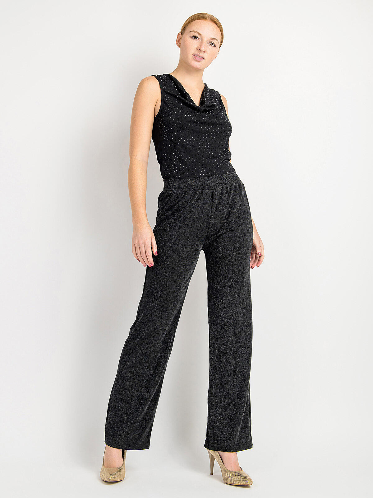 Błyszczące spodnie