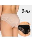 Majtki bawełniane z koronką 2-pak XL