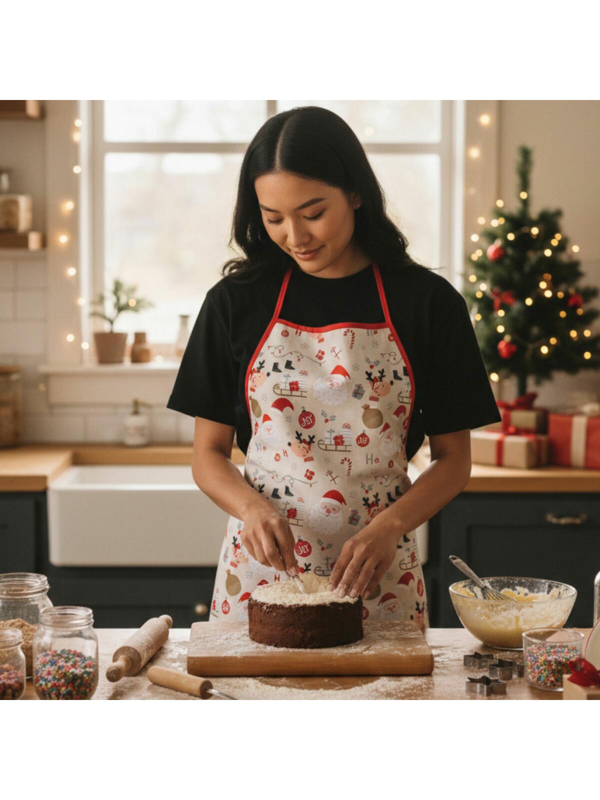 Świąteczny fartuch kuchenny