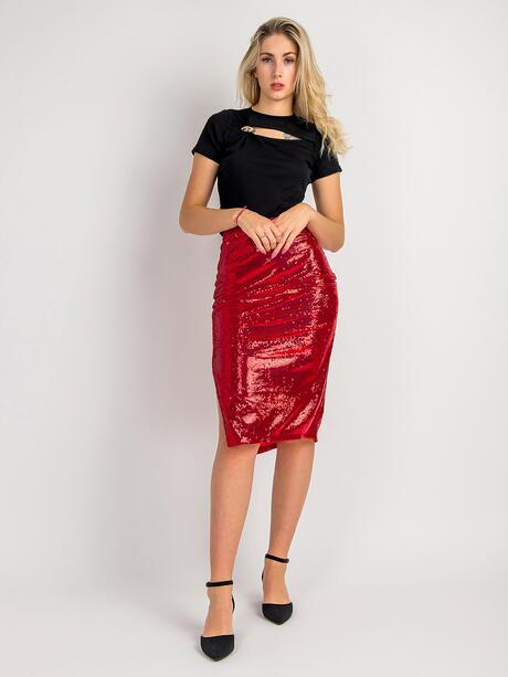 Spódnica cekinowa midi