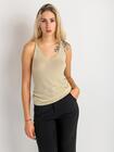 Błyszczący top z bawełną