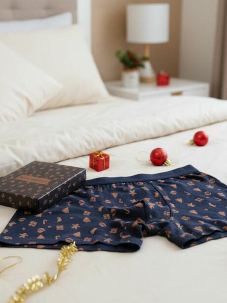 Świąteczne bokserki w pudełku