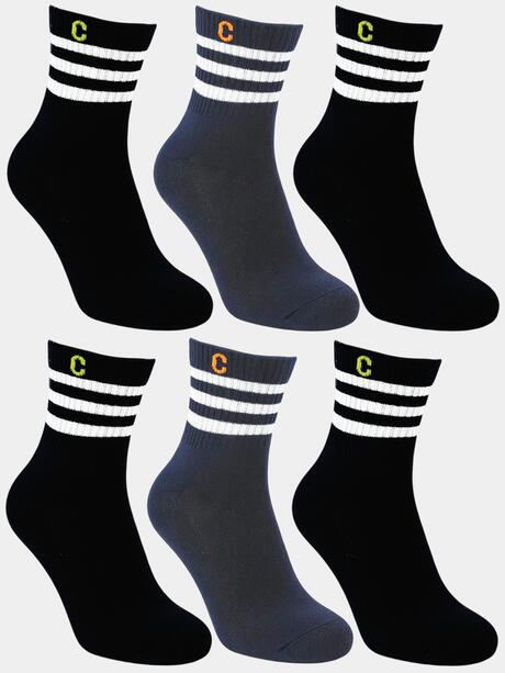 Skarpetki z bawełną 6-pak 31-34